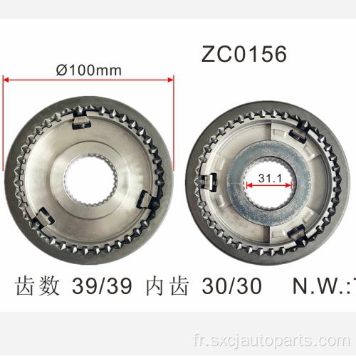 Synchronizer Hub Sleve Pièces de transmission de voitures japonaises 33362-60031 pour HAICE 3L 2KD 2TR